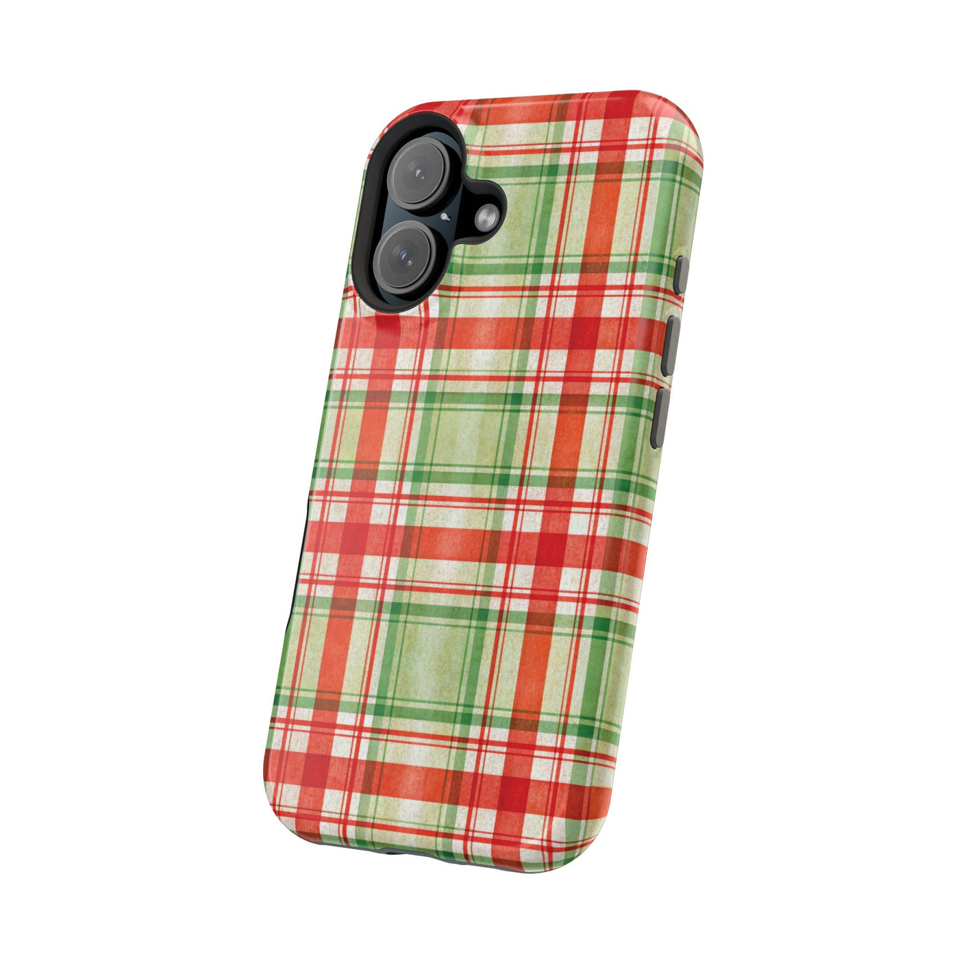 Aesthetic Tough Magsafe Red Green Checkered Phone Case - For iPhone 17 Pro Max iPhone 16 Pro iPhone 15 Iphone 14 Plus 13 Pro 12 11 10 - Studio40ParkLane