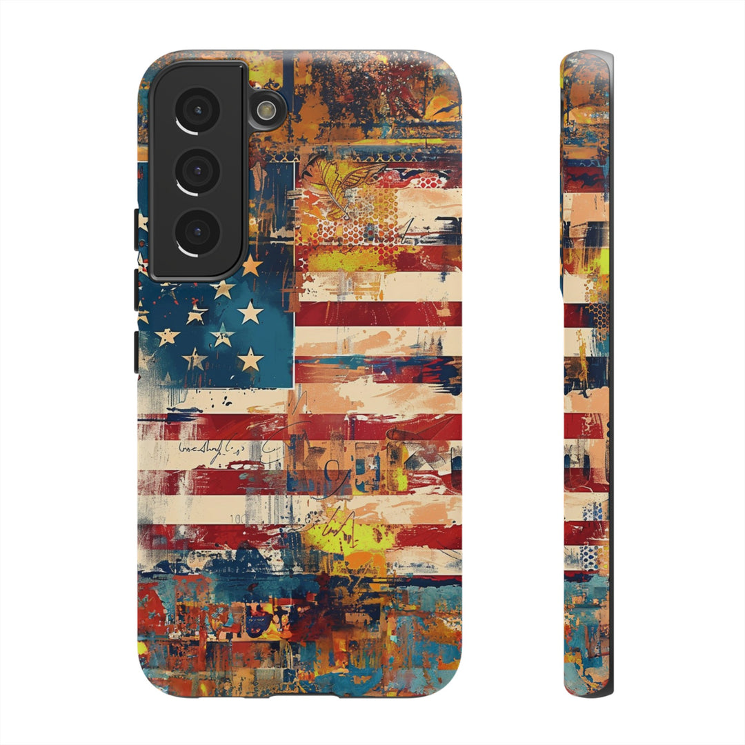 Impact Resistant, American Flag, Cute Phone Cases for Samsung S24, S23, S22, S21, IPhone 15 pro Iphone 14 pro Iphone 13 IPhone 12 Iphone 11 - Studio40ParkLane