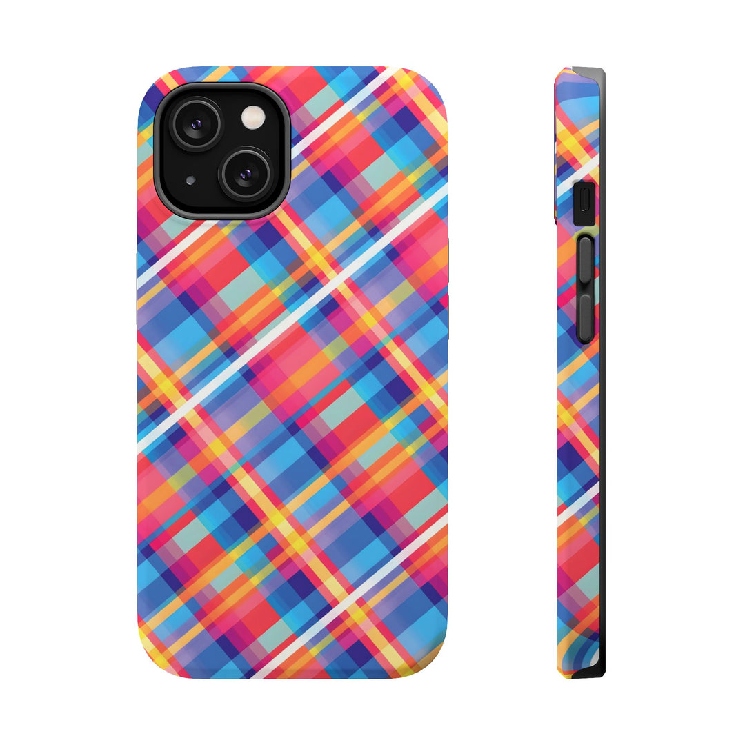 Checkered Plaid Magsafe Gift for Her Cute Phone Case for Iphone, | iPhone 16 | iPhone 15 Pro Max, Iphone 14 Pro Max, 13 12 11 10 9 8 7 - Studio40ParkLane