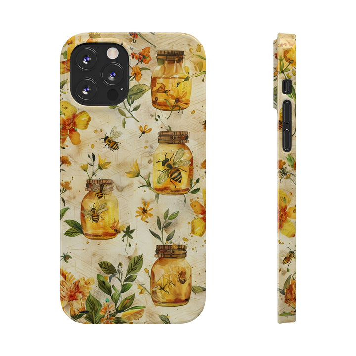 Slim Cute Phone Cases for Iphone | iPhone 15 Case | iPhone 15 Pro Max Case, Iphone 14, Iphone 14 Pro Max, Iphone 13, Honey Bees Yellow - Studio40ParkLane
