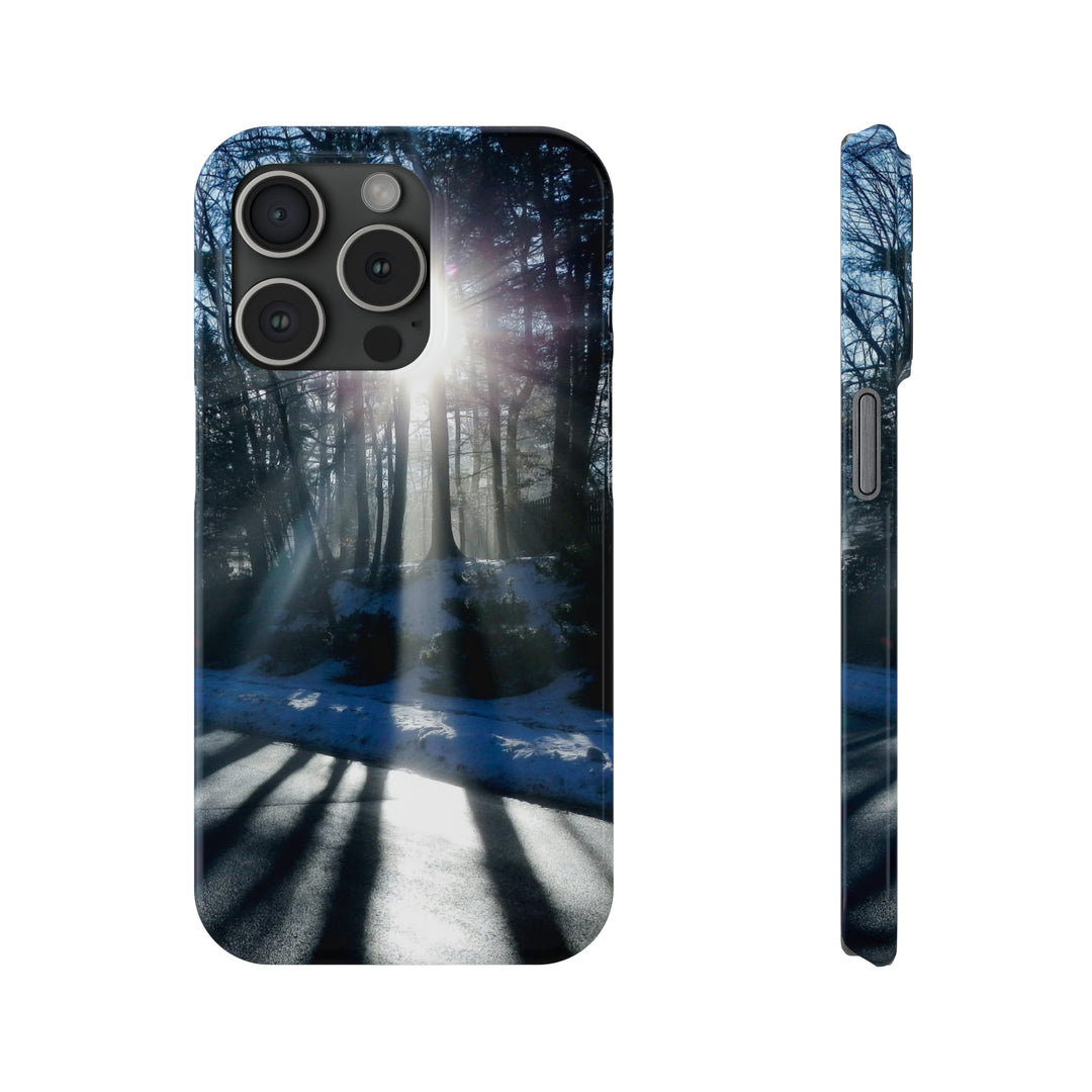 Slim Cute Phone Cases for Iphones - | iPhone 15 Case | iPhone 15 Pro Max Case, Iphone 14 Case, Iphone 14 Pro Max, Iphone 13, Winter Morning Sun - Studio40ParkLane