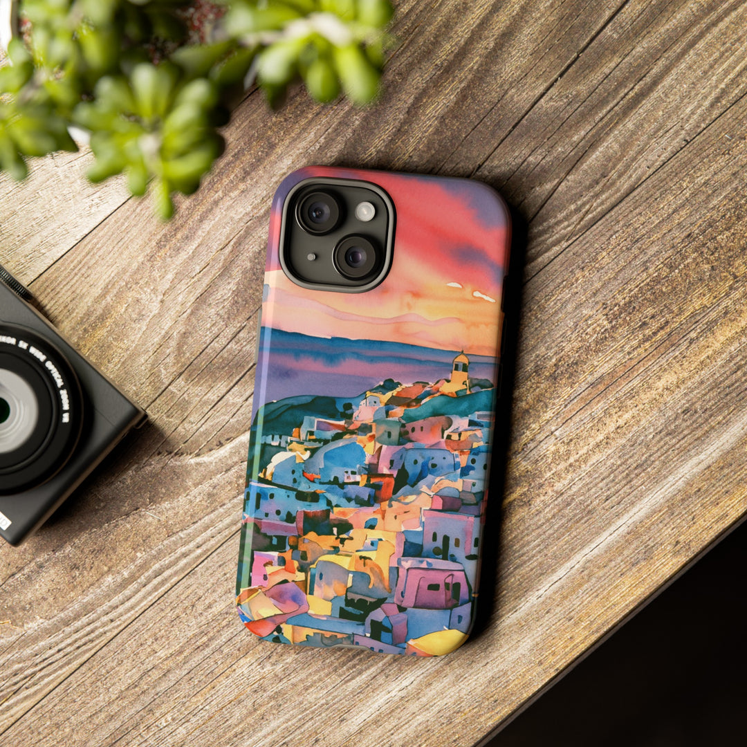 Impact Resistant, Greek Sunset, Cute Phone Cases for Samsung S24, S23, S22, S21, IPhone 15 pro Iphone 14 pro Iphone 13 IPhone 12 Iphone 11 - Studio40ParkLane