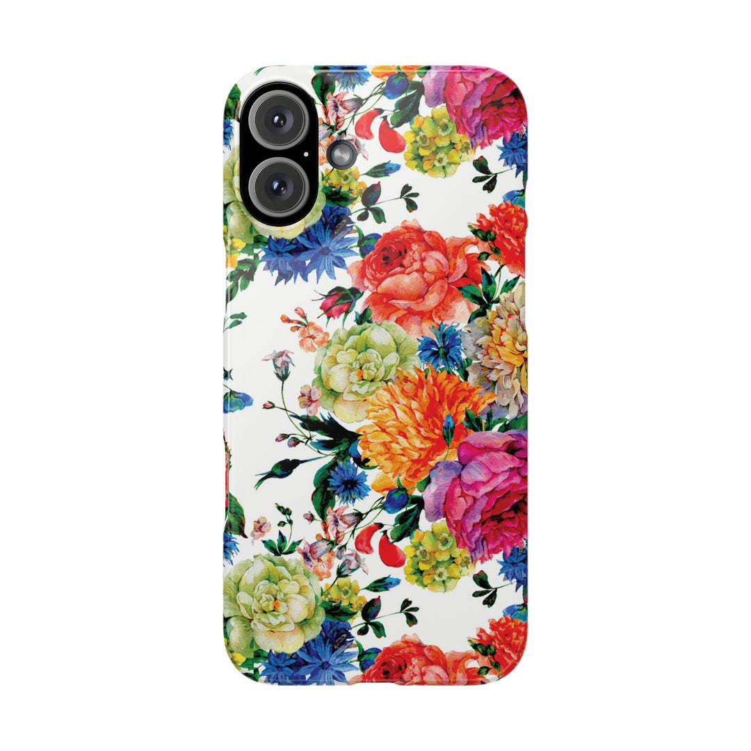Sleek Snap Colorful Flowers Cute Phone Case for iPhone 16 15 14 13 12 11 X Xs Max Xr Pro Plus Samsung Galaxy S24 S23 S22 S21 S20 Note Ultra
