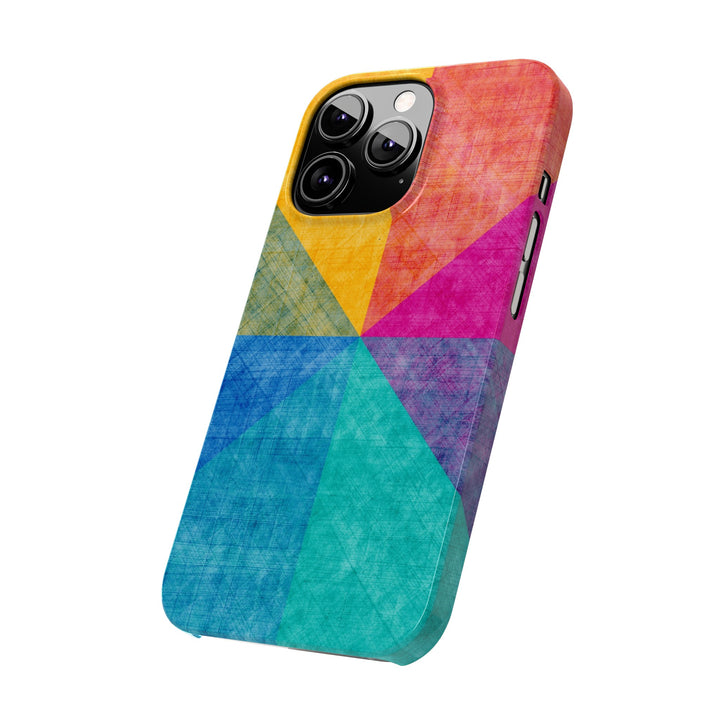 Slim Cute Phone Cases for Iphone | iPhone 15 Case | iPhone 15 Pro Max Case, Iphone 14, Iphone 14 Pro Max, Iphone 13, Abstract Colored Shapes - Studio40ParkLane