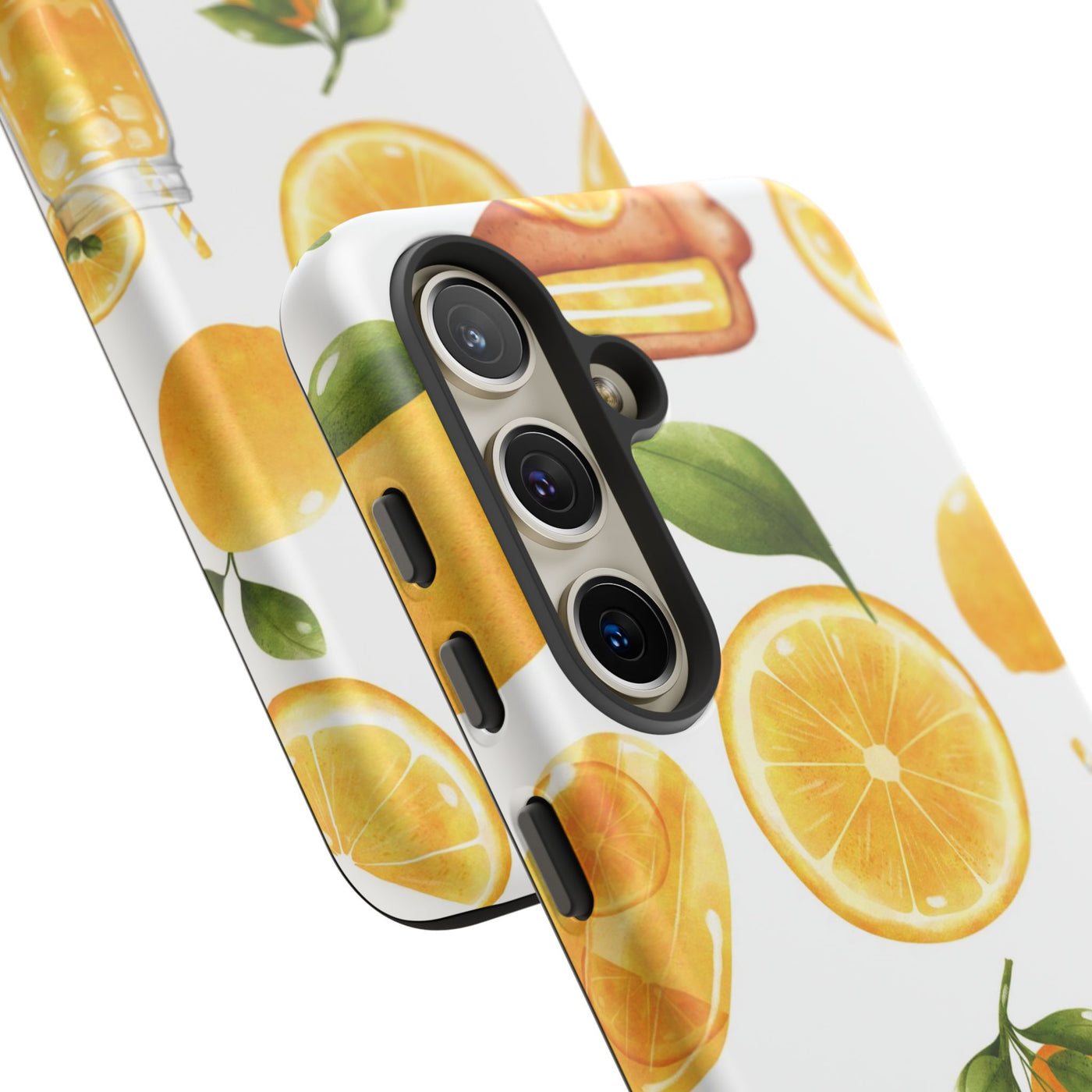 Impact Resistant, Lemon Fruit Pie, Cute Phone Cases for Samsung S24, S23, S22, S21, IPhone 15 pro Iphone 14 pro Iphone 13 IPhone 12 Iphone 11