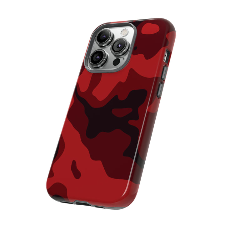 Cool Phone Case | Red Camouflage, For iPhone 15 Case | iPhone 15 Pro Case, Iphone 14 Case, Iphone 14 Pro Max Case, Protective Iphone Case - Studio40ParkLane