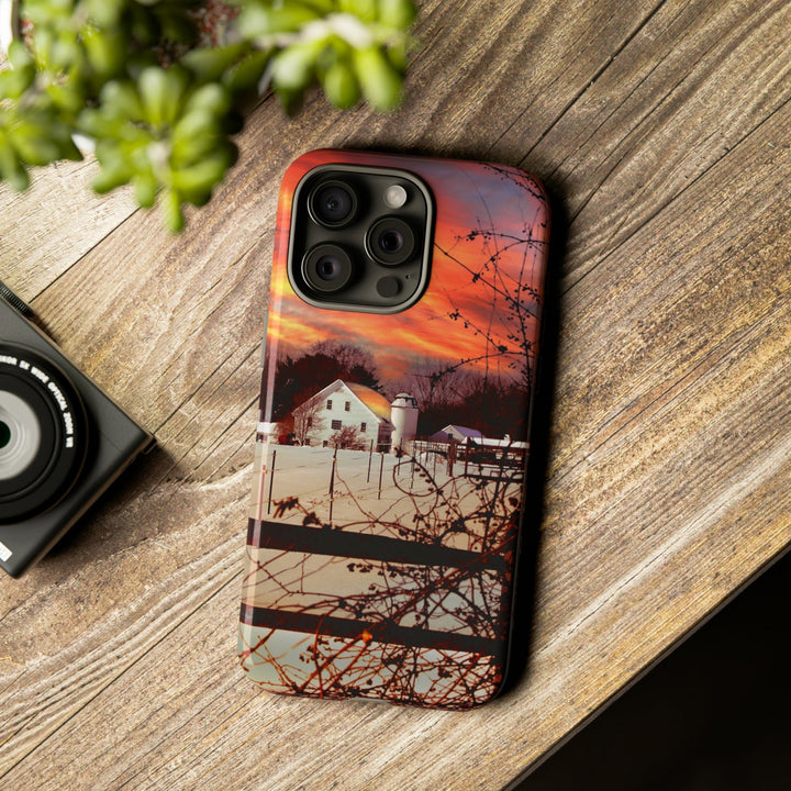 Cool Phone Case | Winter Sunset, For iPhone 15 Case | iPhone 15 Pro Case, Iphone 14 Case, Iphone 14 Pro Max Case, Protective Iphone Case - Studio40ParkLane