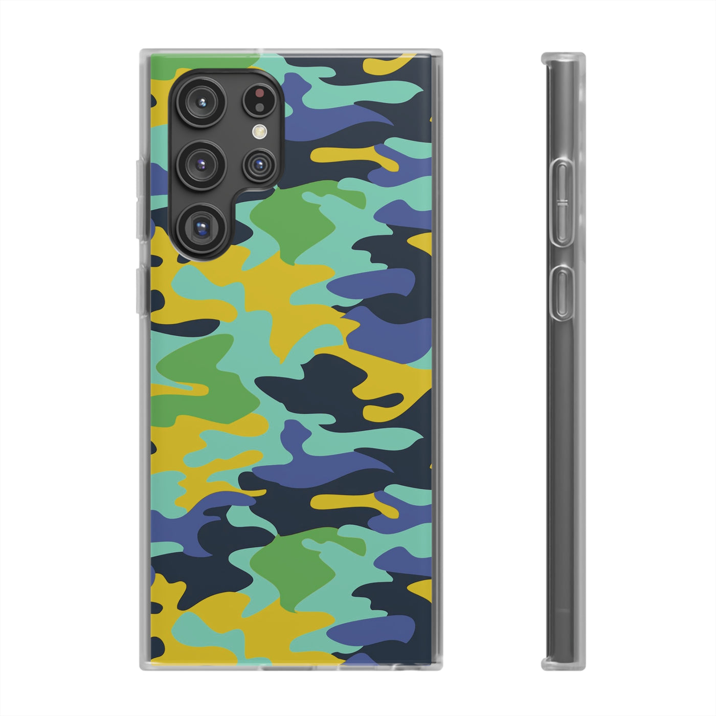 Cute Flexi Phone Cases, Late Spring Camouflage, For Samsung Galaxy S23 Phone Case, Samsung S22 Case, Samsung S21 Case, S20 Plus