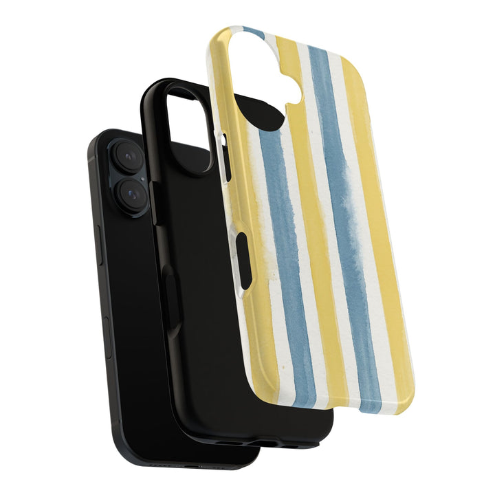 Tough Cute Yellow Stripes Phone Case, for IPhone 17 Pro Max | Iphone 17 Air, Iphone 16, IPhone 15, 14 13 12, Samsung Galaxy S26, S25, S24, S23 - Studio40ParkLane