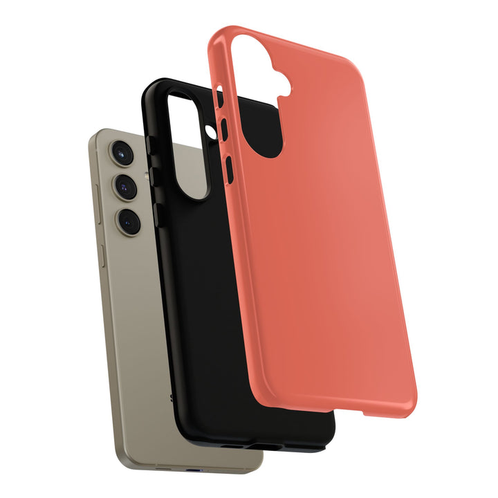 Premium Tough Coral Pink Orange Gift for Her Cute Phone Cases for Samsung S25 S24, S23, S22, S21, Iphone, 16, 15, 14, 13 Pro Max Ultra - Studio40ParkLane