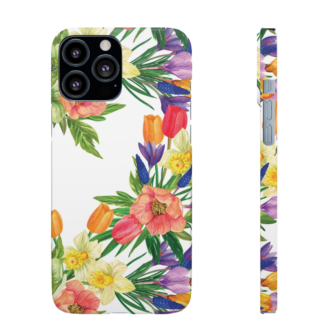 Sleek Snap Spring Summer Flowers Cute Phone Case for iPhone 16 15 14 13 12 11 X Xs Max Xr Pro Plus Samsung Galaxy S24 S23 S22 S21 S20 Ultra