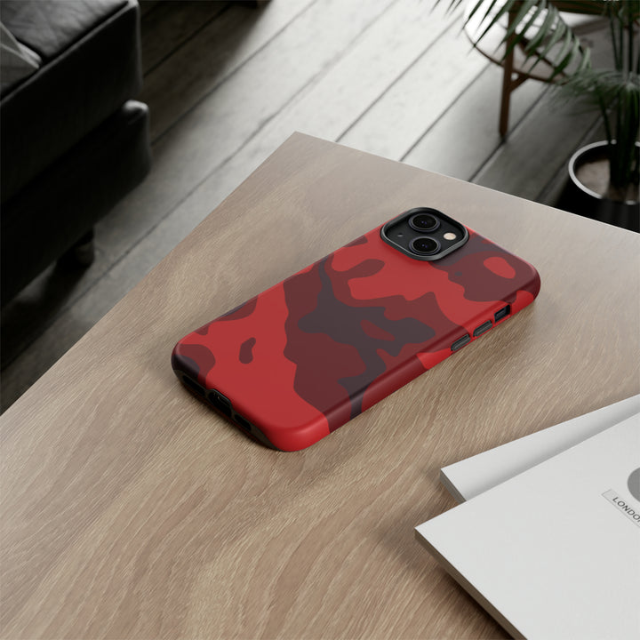 Cool Phone Case | Red Camouflage, For iPhone 15 Case | iPhone 15 Pro Case, Iphone 14 Case, Iphone 14 Pro Max Case, Protective Iphone Case - Studio40ParkLane