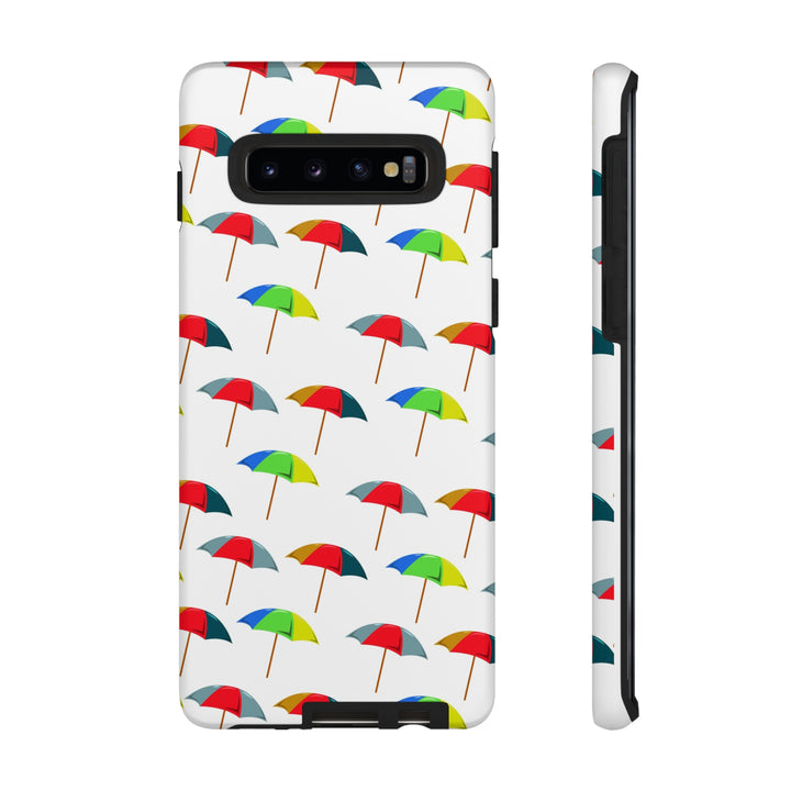 Cute Samsung Phone Case | Aesthetic Samsung Phone Case | Galaxy S23, S22, S21, S20 | Colorful Beach Parasols, Protective Phone Case - Studio40ParkLane