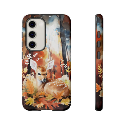 Autumn Fall Deer Forest Gift for Her Cute Phone Case for, Samsung Galaxy S24, S23, S22, S21, IPhone 16 Case | Iphone 15, Iphone 14, IPhone 13 Case