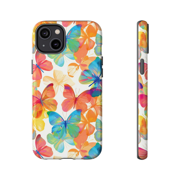 Cute Samsung Case | Cool Iphone Case | Summer Bright Butterflies, Samsung S24, S23, S22, S21, IPhone 15 Case | Iphone 14 Case, Iphone 13 Case - Studio40ParkLane