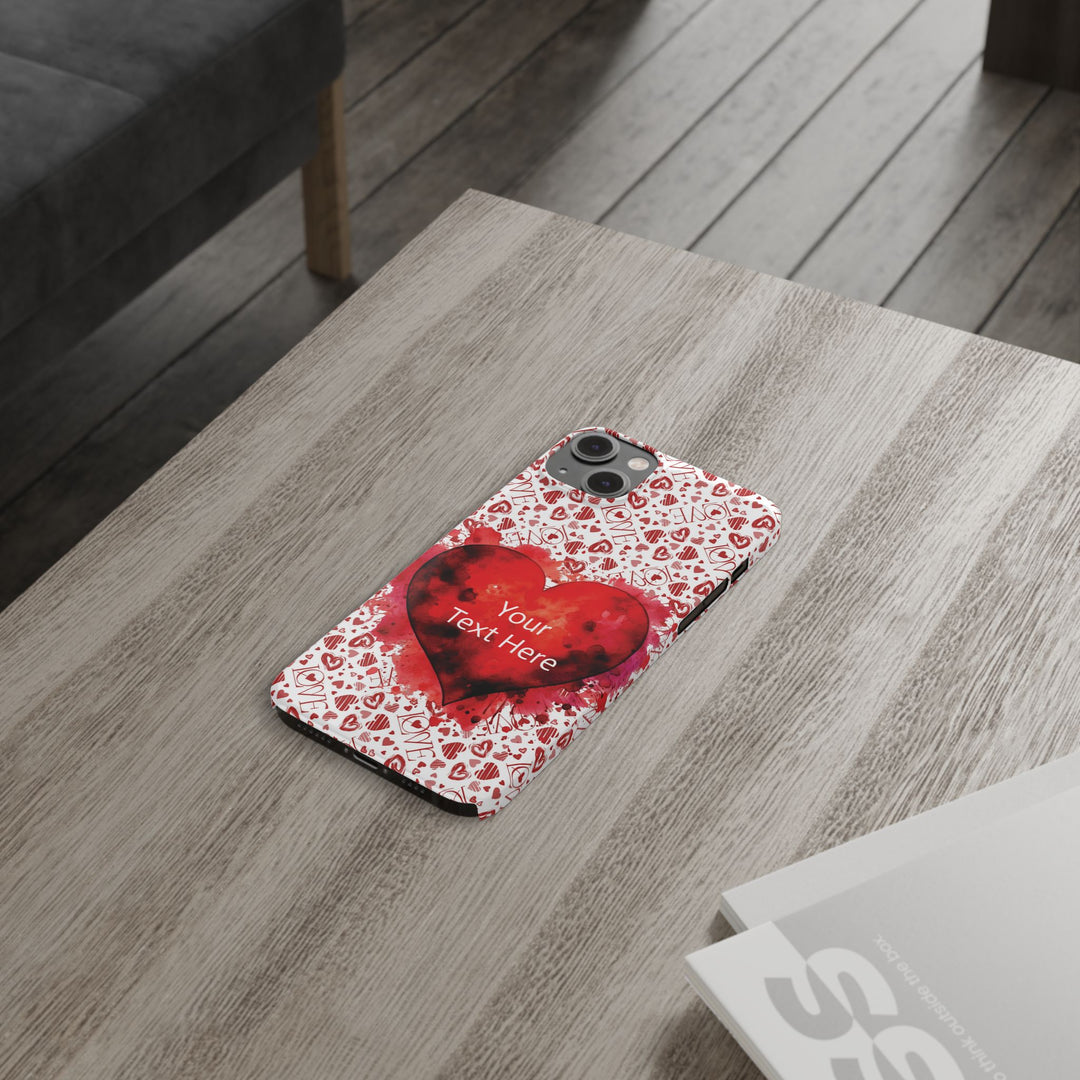 Slim Cute Phone Cases for Iphone - | iPhone 15 Case | iPhone 15 Pro Max Case, Iphone 14 Case, Iphone 14 Pro Max, Iphone 13, Valentine Hearts Love - Studio40ParkLane