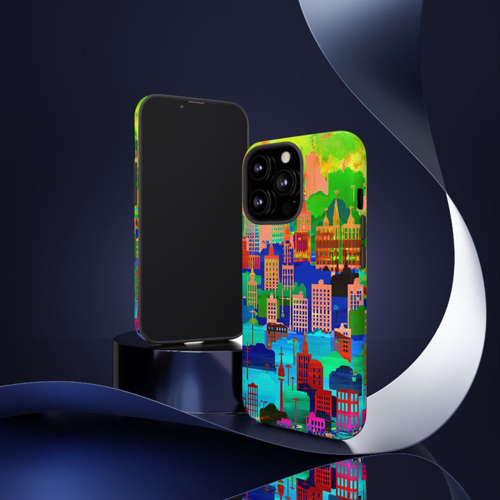 Cute Samsung Case | Cool Iphone Case | Summer City Skyline, Samsung S24, S23, S22, S21, IPhone 15 Case | Iphone 14 Case, Iphone 13 Case - Studio40ParkLane