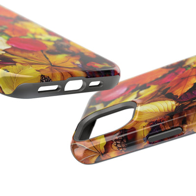 Aesthetic Tough Magsafe Fall Leaves Foliage Phone Case - For iPhone 17 Pro Max iPhone 16 Pro iPhone 15 Iphone 14 Plus 13 Pro 12 11 10 - Studio40ParkLane