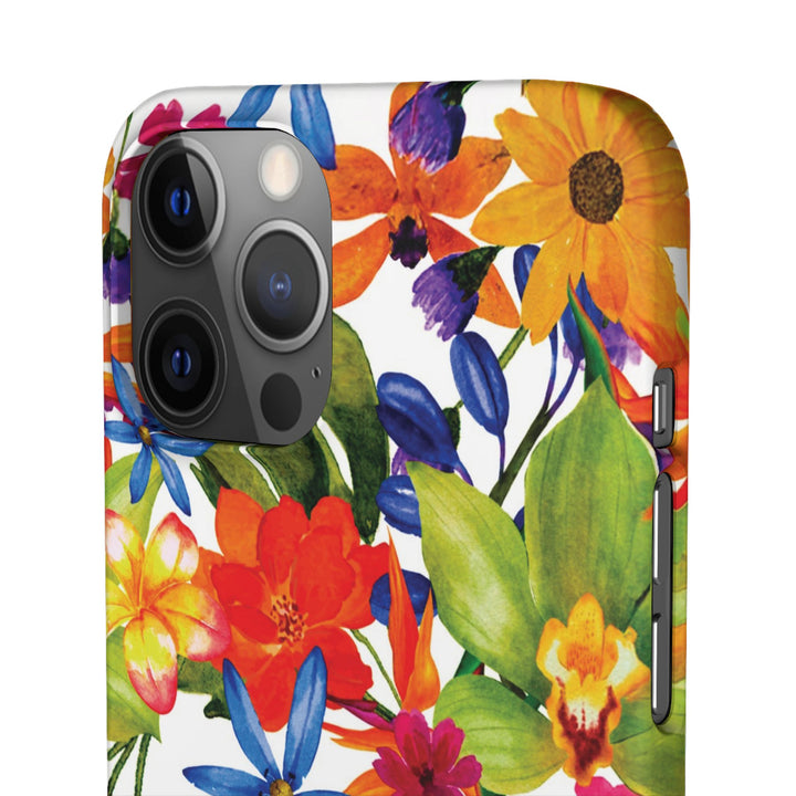 Sleek Snap Colorful Flowers Cute Phone Case for iPhone 16 15 14 13 12 11 X Xs Max Xr Pro Plus Samsung Galaxy S24 S23 S22 S21 S20 Note Ultra
