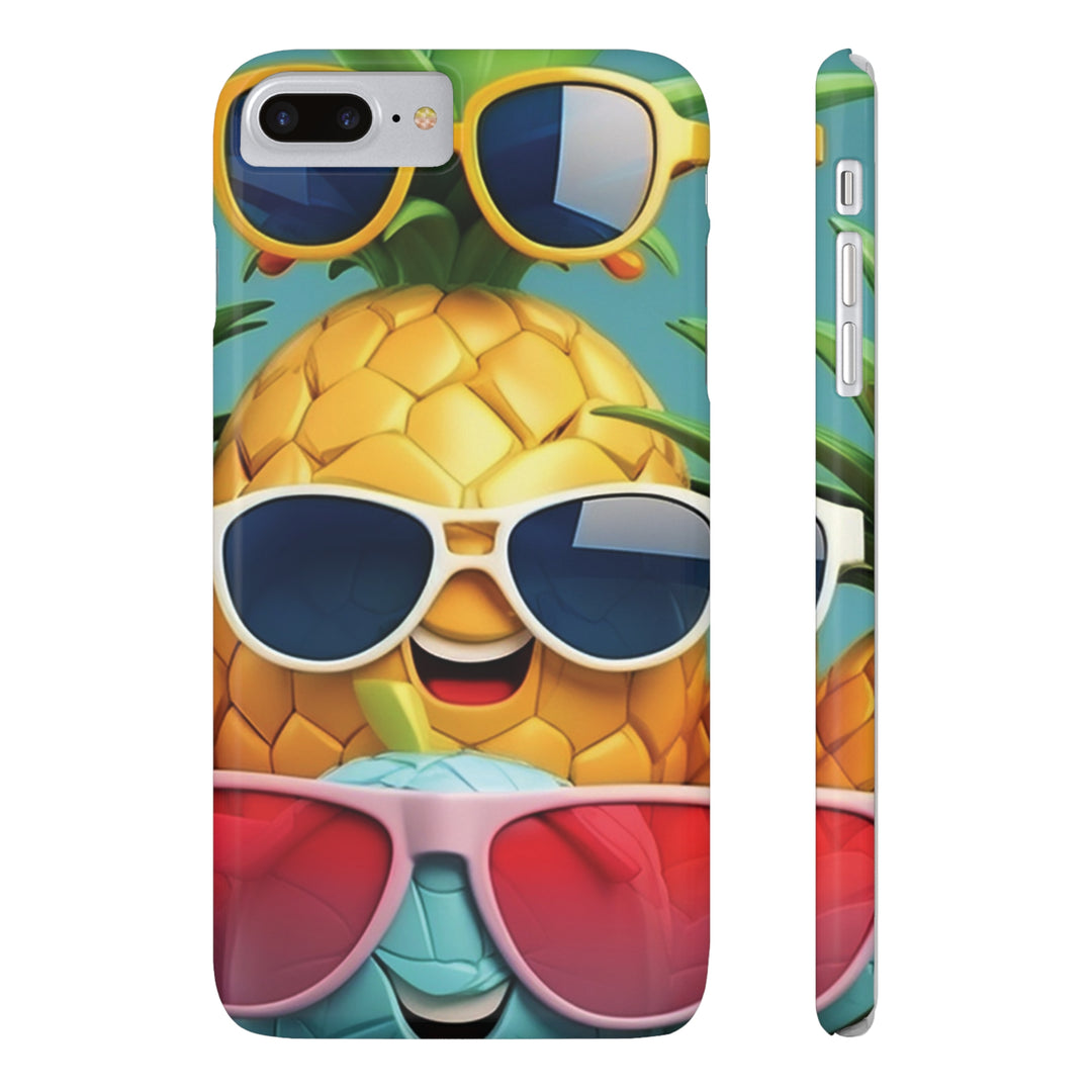 Slim Cute Phone Cases for Iphone - | iPhone 15 Case | iPhone 15 Pro Max Case, Iphone 14 Case, Iphone 14 Pro Max, Iphone 13, Summer Pineapple Fruit - Studio40ParkLane