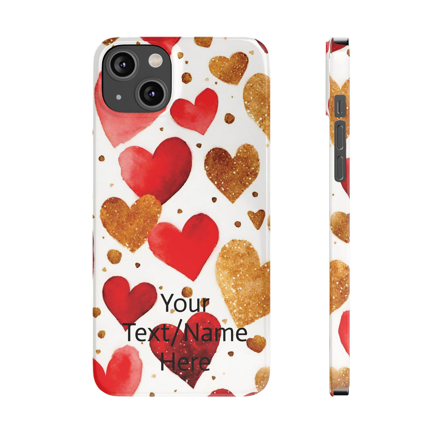 Slim Custom Personalized Valentine Love Gift for Her Cute Phone Cases for Iphone 16 Pro Max | iPhone 15 Case | iPhone 15 Pro Max Case, Iphone 14