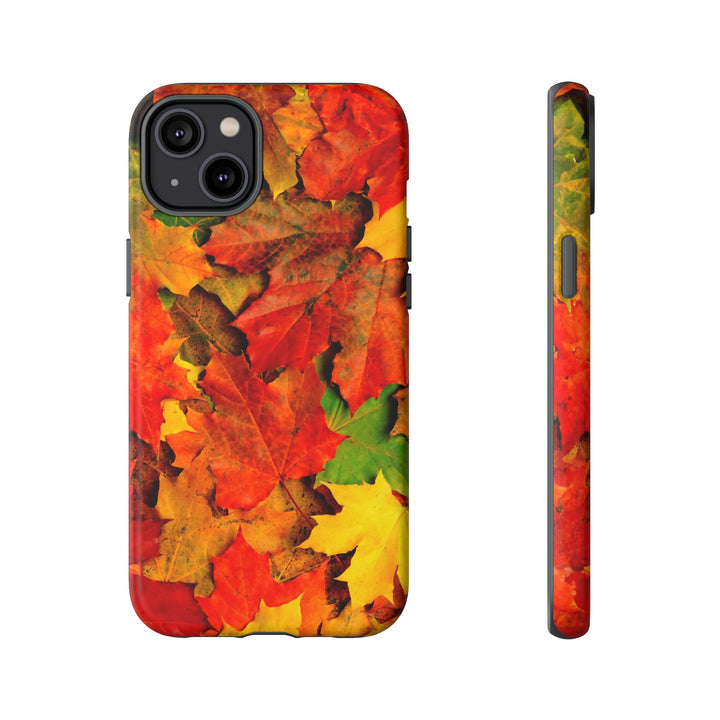 Fall Leaves Impact Resistant, Cute Phone Cases for Samsung S24, S23, S22, S21, IPhone 15 pro Iphone 14 pro Iphone 13 IPhone 12 Iphone 11 - Studio40ParkLane