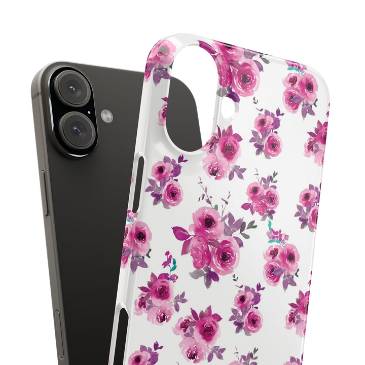 Sleek Snap Flowers Gift for Her Cute Phone Case for iPhone 16 15 14 13 12 11 X Xs Max Xr Pro Plus Samsung Galaxy S24 S23 S22 S21 S20 Ultra