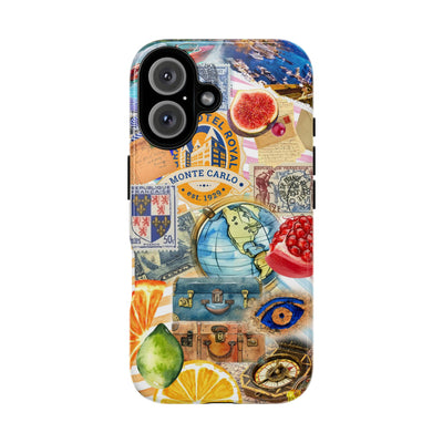 Cute European Summer Collage Phone Case, for IPhone 16 Case | Iphone 15, Iphone 14, IPhone 13 Case, 11 8 7, Samsung Galaxy S24, S23, S22, S21 Extra Protective