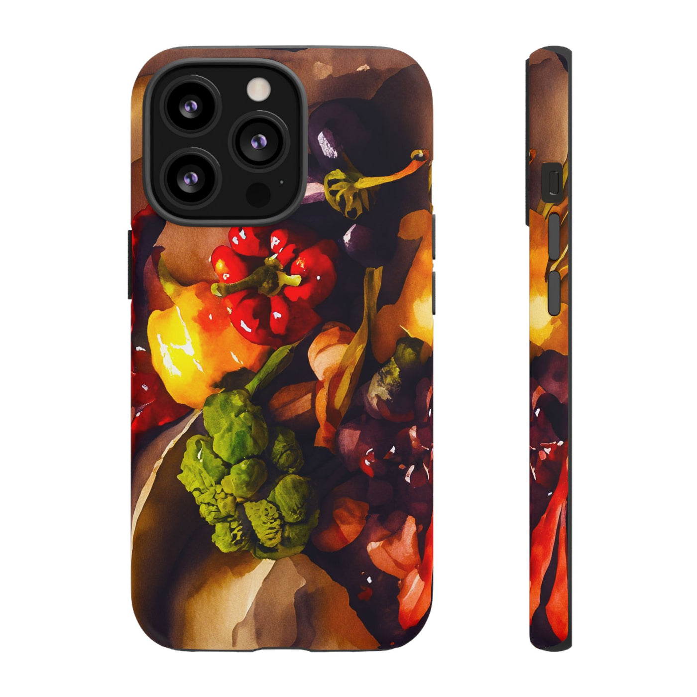 Impact Resistant, Fall Farm Vegetables, Cute Phone Cases for Samsung S24, S23, S22, S21, IPhone 15 pro Iphone 14 pro Iphone 13 IPhone 12 Iphone 11