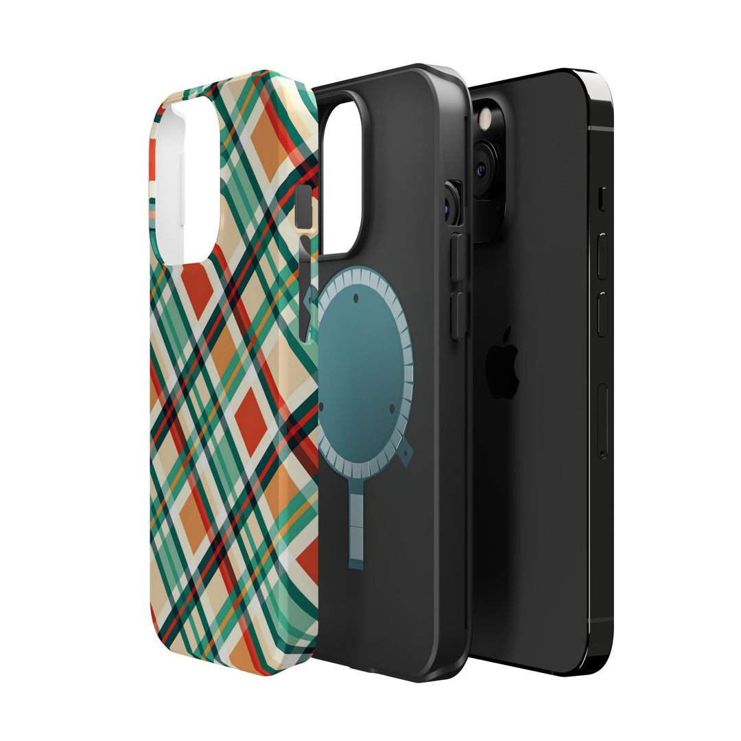 Checkered Plaid Magsafe Gift for Her Cute Phone Case for Iphone, | iPhone 16 | iPhone 15 Pro Max, Iphone 14 Pro Max, 13 12 11 10 9 8 7 - Studio40ParkLane