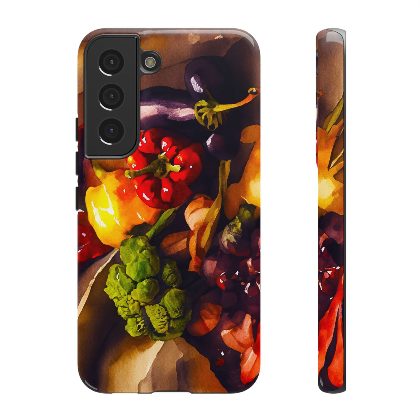 Impact Resistant, Fall Farm Vegetables, Cute Phone Cases for Samsung S24, S23, S22, S21, IPhone 15 pro Iphone 14 pro Iphone 13 IPhone 12 Iphone 11