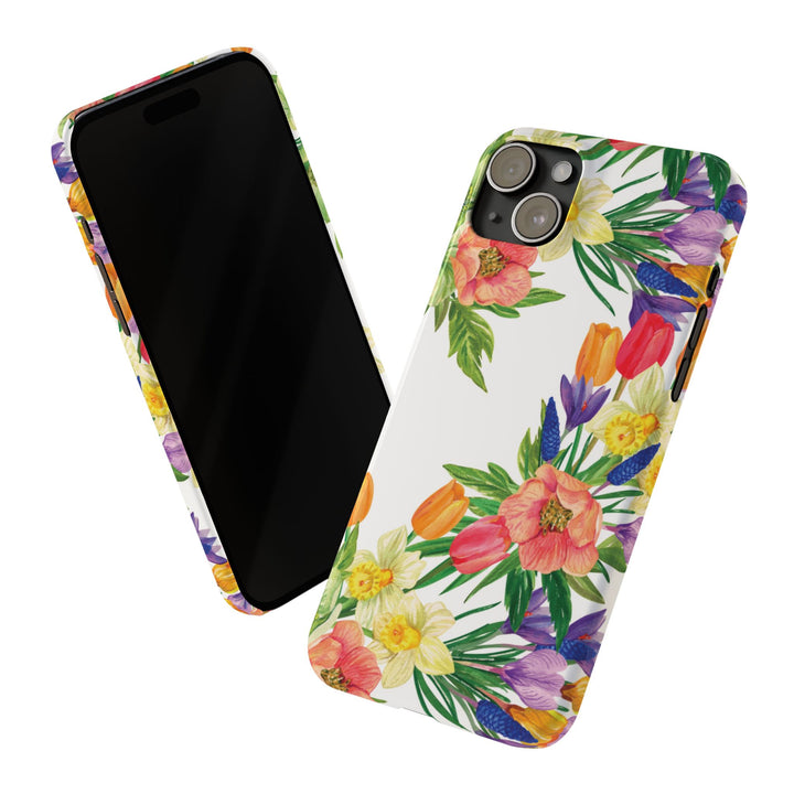 Slim Spring Flowers Gift for Her Cute Phone Cases for Iphone 16 Pro Max | iPhone 15 Case | iPhone 15 Pro Max Case, Iphone 14, 13, 12, 11, 10, 8, 7 - Studio40ParkLane