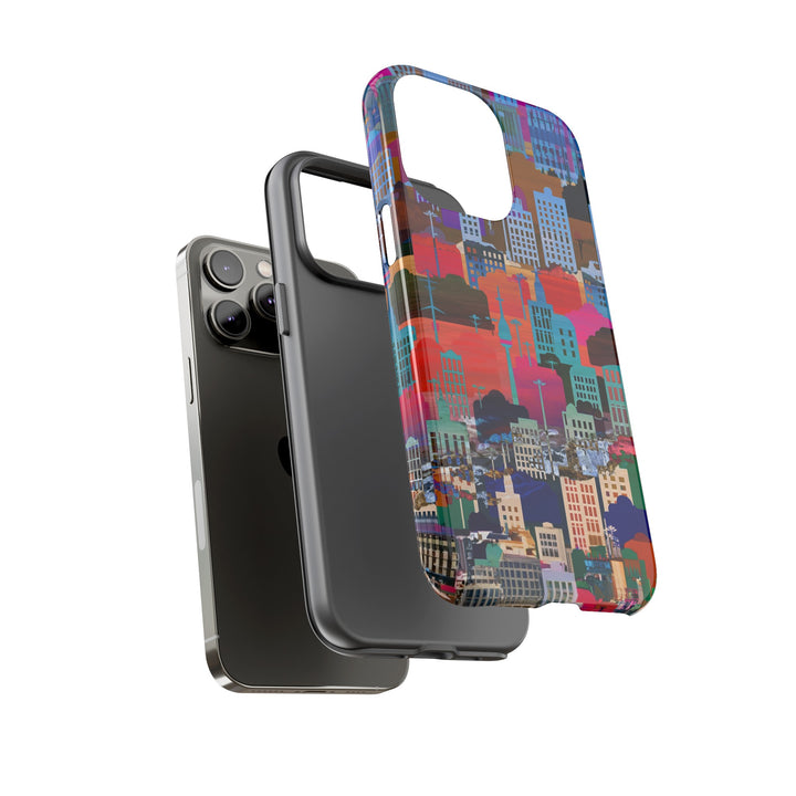 Cute Samsung Case | Cool Iphone Case | Summer City Skyline, Samsung S24, S23, S22, S21, IPhone 15 Case | Iphone 14 Case, Iphone 13 Case - Studio40ParkLane