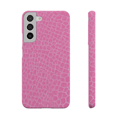 Snap Non Leather Pink Color Pattern Gift for Her Cute Phone Cases for Samsung Galaxy S24, S23, S22, S21, S20, Plus, Ultra, Iphone 16, 15, 14, Pro and Max - Studio40ParkLane