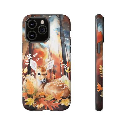 Autumn Fall Deer Forest Gift for Her Cute Phone Case for, Samsung Galaxy S24, S23, S22, S21, IPhone 16 Case | Iphone 15, Iphone 14, IPhone 13 Case