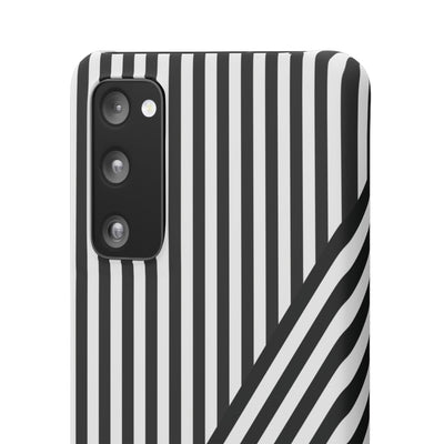 Aesthetic Black White Stripes Cute Phone Case Sleek Snap - For iPhone 17 Pro Max iPhone 16 Pro iPhone 15 Iphone 14 Plus 13 Pro 12 11 10 Gift - Studio40ParkLane