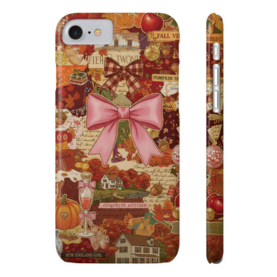 New England fall Coquette Collage Cute Phone Case for Iphone 16 - | iPhone 15 Pro Max Case | iPhone 14 Case Iphone 13 12 11 10 9 8 7 X XS - Studio40ParkLane