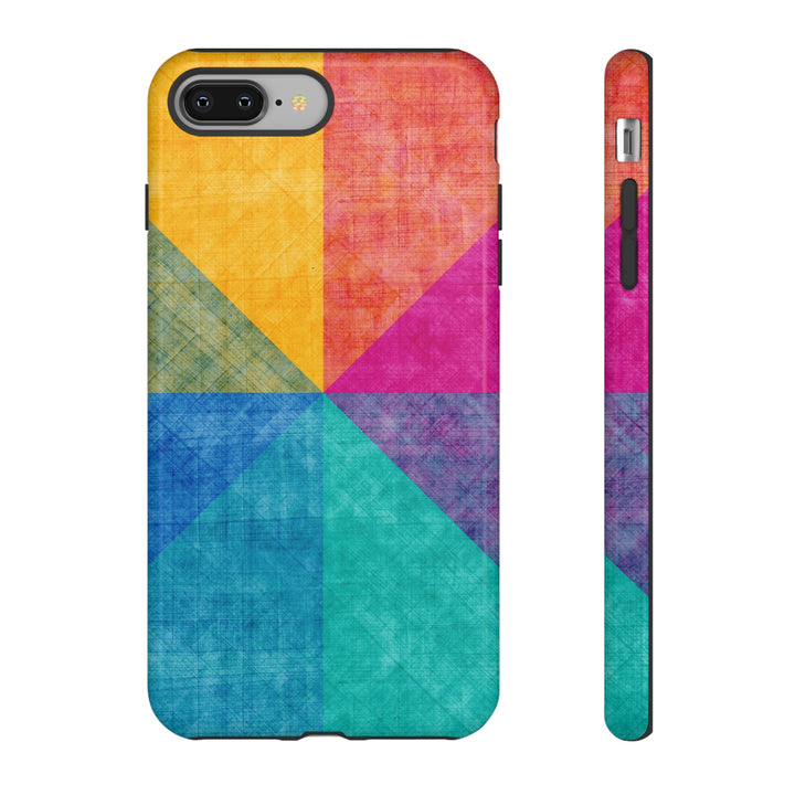 Impact Resistant, Colored Shapes, Cute Phone Cases for Samsung S24, S23, S22, S21, IPhone 15 pro Iphone 14 pro Iphone 13 IPhone 12 Iphone 11 - Studio40ParkLane