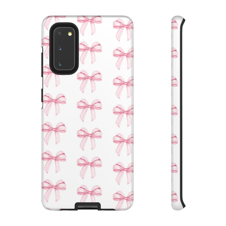 Pink Bows Cute Phone Case, for IPhone 16 Pro Max | Iphone 15, Iphone 14, IPhone 13 Case, 11 8 7, Samsung Galaxy S24, S23, S22, S21, 2 Layer Protection - Studio40ParkLane
