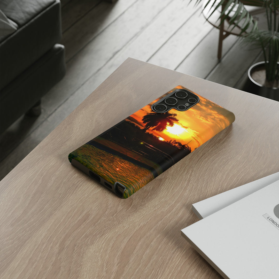 Cute Samsung Case | Cool Iphone Case | Summer Jamaica Pool Sunset, Samsung S24, S23, S22, S21, IPhone 15 Case | Iphone 14 Case, Iphone 13 Case - Studio40ParkLane