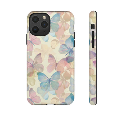 Cute Samsung Case | Cool Iphone Case | Summer Pastel Butterflies, Samsung S24, S23, S22, S21, IPhone 15 Case | Iphone 14 Case, Iphone 13 Case