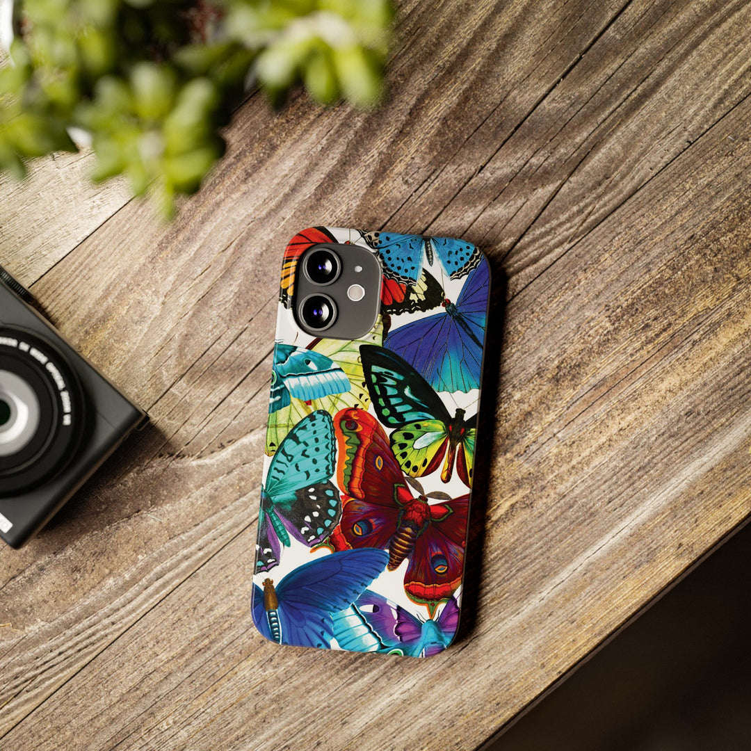 Slim Bright Butterflies Gift for Her Cute Phone Cases for Iphone 16 Pro Max | iPhone 15 Case | iPhone 15 Pro Max Case, Iphone 14, Iphone 14 Pro Max, Iphone 13 12 11 8 7 - Studio40ParkLane