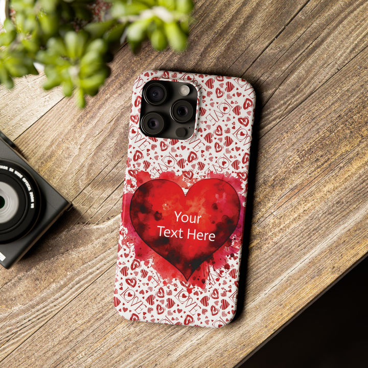 Slim Cute Phone Cases for Iphone - | iPhone 15 Case | iPhone 15 Pro Max Case, Iphone 14 Case, Iphone 14 Pro Max, Iphone 13, Valentine Hearts Love - Studio40ParkLane