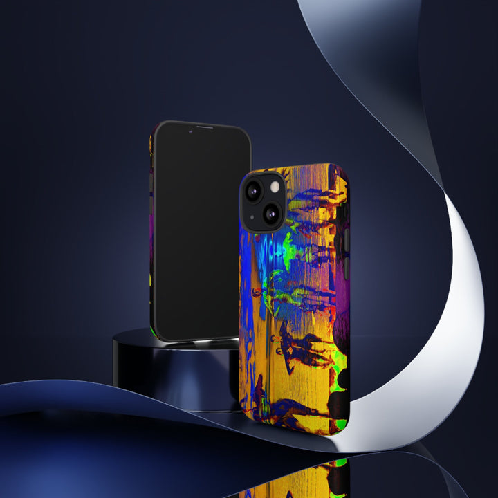 Cute IPhone Case | iPhone 15 Case | iPhone 15 Pro Max Case, Iphone 14 Case, Iphone 14 Pro Max Case IPhone Case for Art Lovers, Sunset Dance Blue Yellow - Studio40ParkLane
