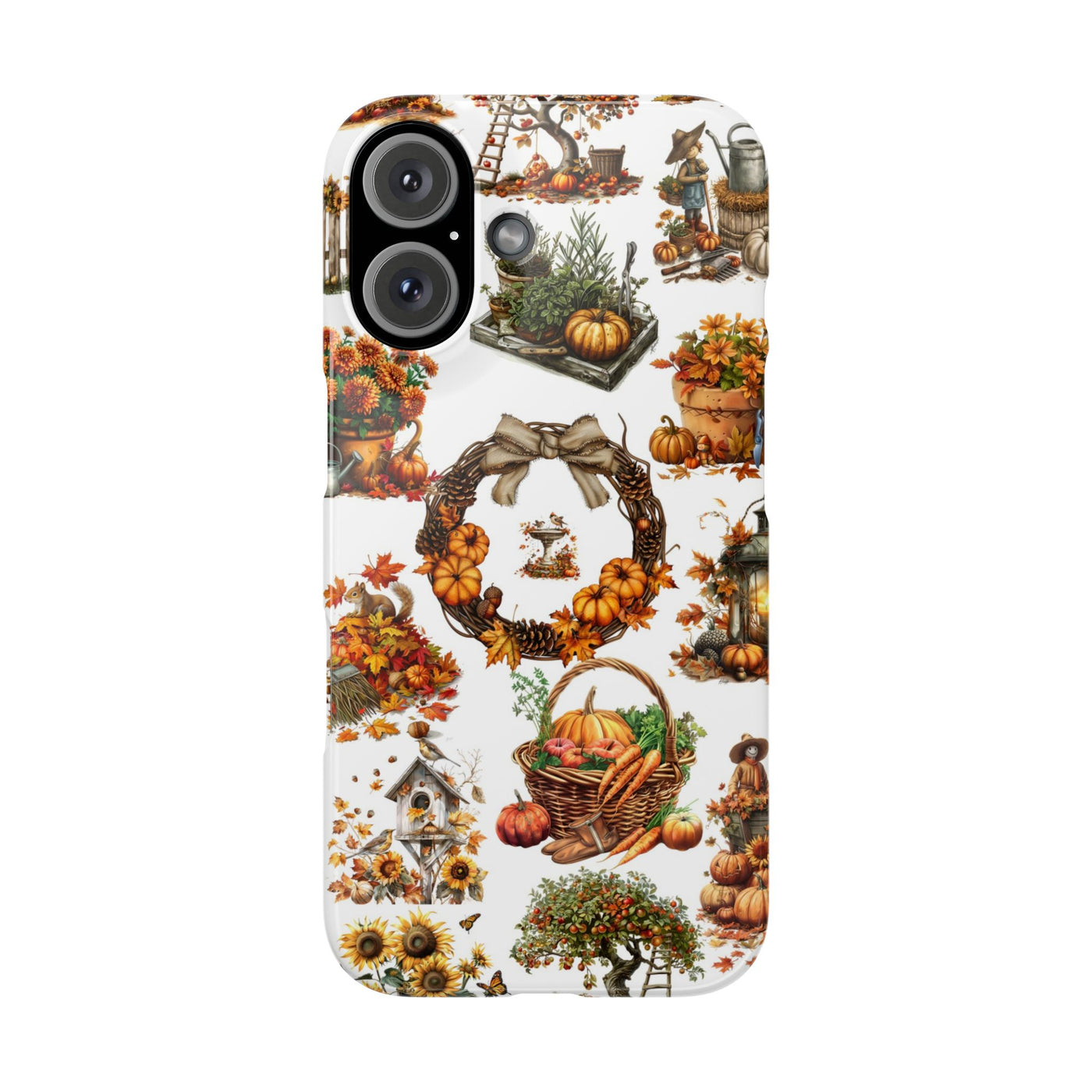 Slim Fall Leaves Collage Cute Phone Cases for Iphone | iPhone 15 Case | iPhone 15 Pro Max Case, Iphone 14, Iphone 14 Pro Max, Iphone 13, 12