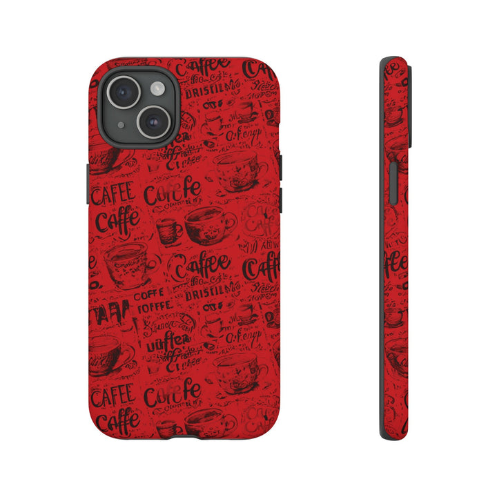 Cute IPhone Case | Red Black Coffee, iPhone 15 Case | iPhone 15 Pro Case, Iphone 14 Case, Iphone 14 Pro Max Case, Protective Iphone Case - Studio40ParkLane