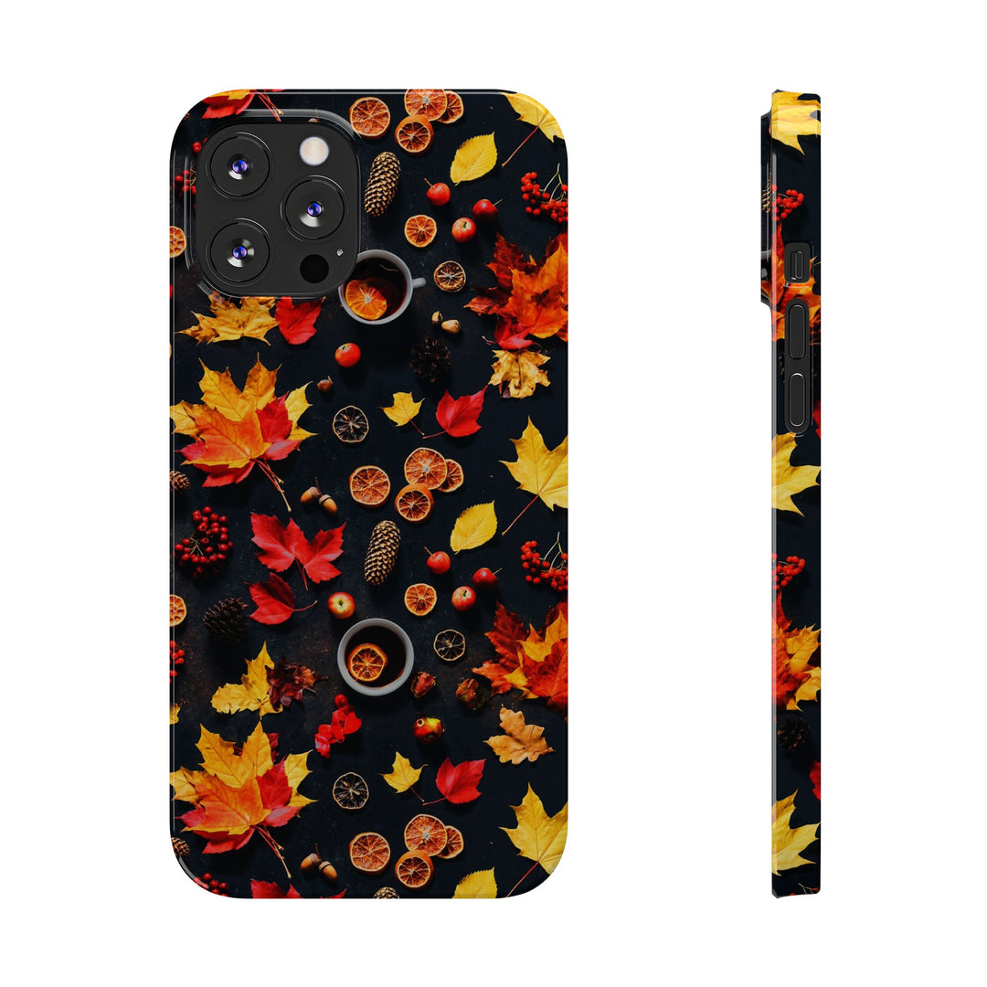 Slim Cute Fall Leaves Collage Phone Cases for Iphone | iPhone 15 Case | iPhone 15 Pro Max Case, Iphone 14, Iphone 14 Pro Max, Iphone 13, Iphone 16 - Studio40ParkLane