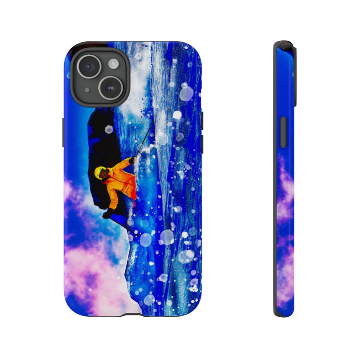 Cute IPhone Case | iPhone 15 Case | iPhone 15 Pro Max Case, Iphone 14 Case, Iphone 14 Pro Max Case IPhone Case for Art Lovers, Skier Mountain - Studio40ParkLane