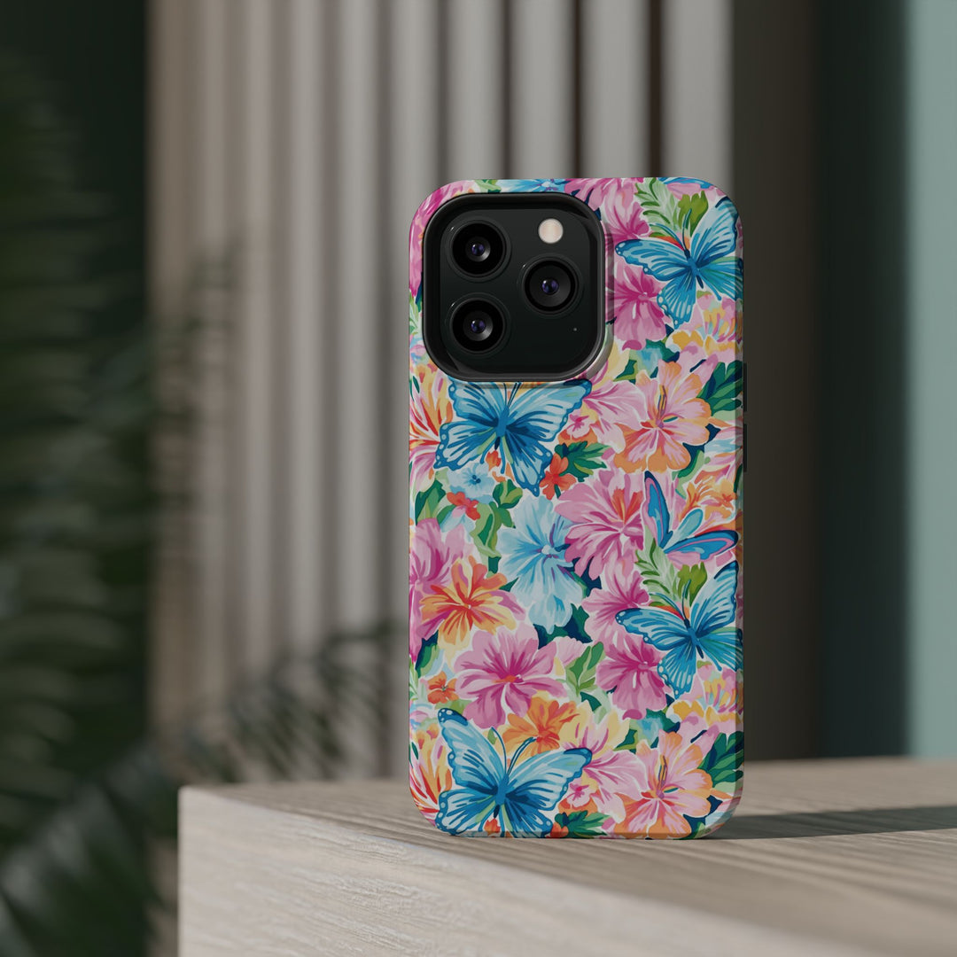Butterflies Flowers Magsafe Cute Phone Case for Iphone Gift for Her, iPhone 16 Case iPhone 15 Pro Max Case, Iphone 14, Iphone 14 Pro Max, 13, 12 - Studio40ParkLane