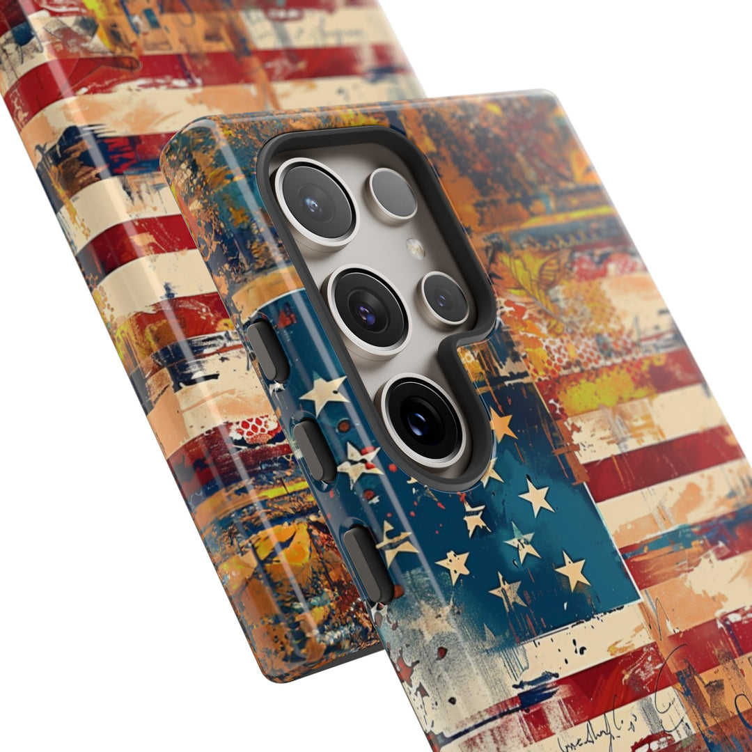Impact Resistant, American Flag, Cute Phone Cases for Samsung S24, S23, S22, S21, IPhone 15 pro Iphone 14 pro Iphone 13 IPhone 12 Iphone 11 - Studio40ParkLane